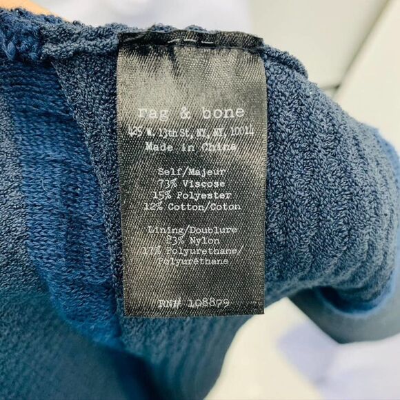 Rag & Bone Navy Mesh Dress Sz‎ XS - Picture 9 of 10